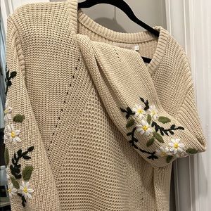 Boutique daisy tunic sweater, 2XL